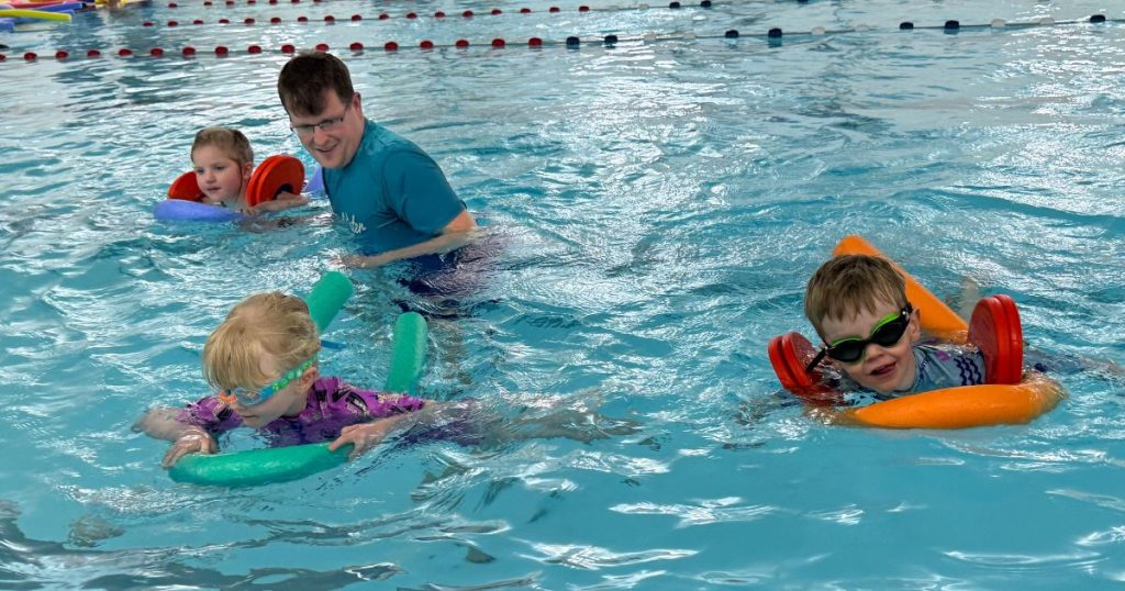 swimming lesson progress
